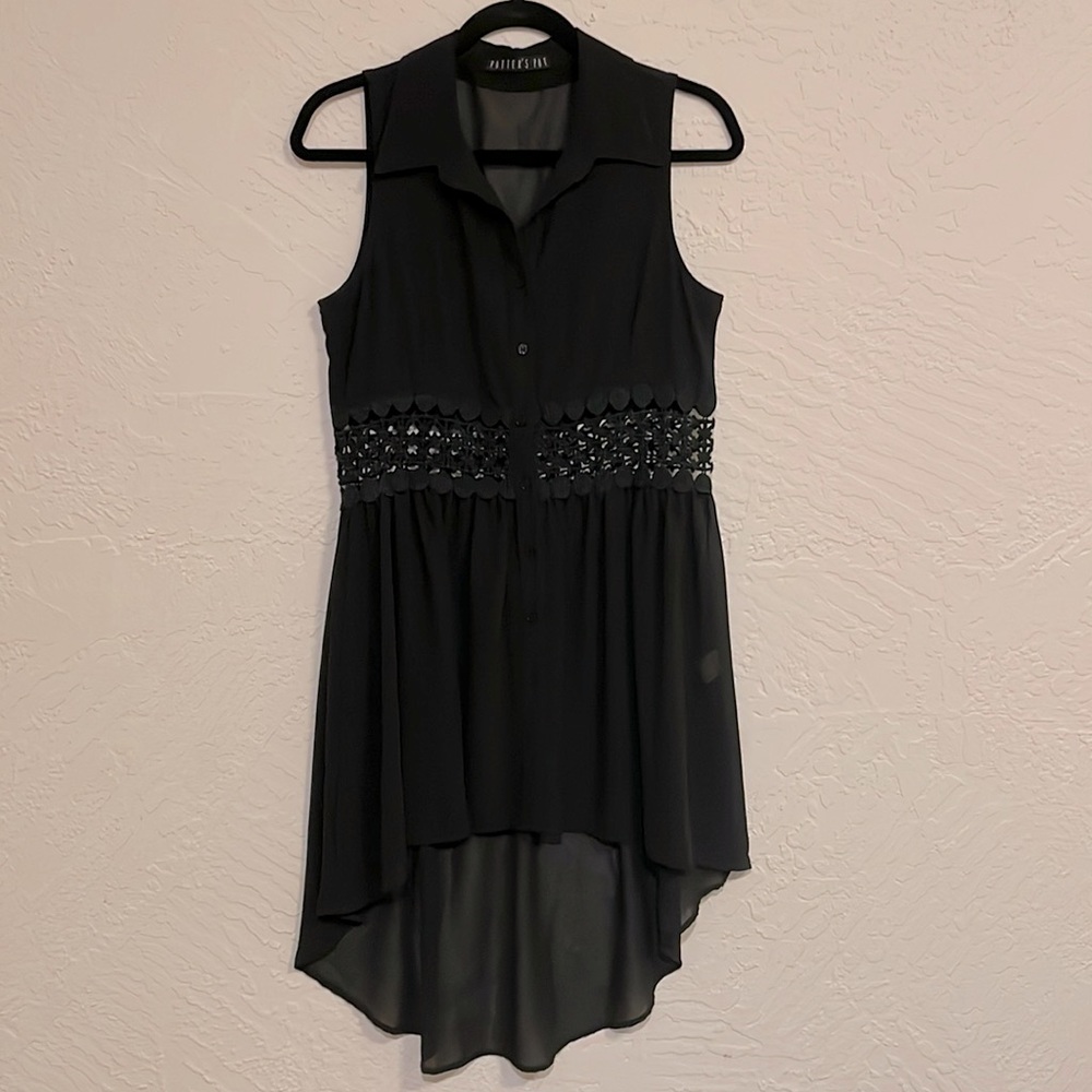 Potter's Pot High-low sheer blouse/dress size Medium